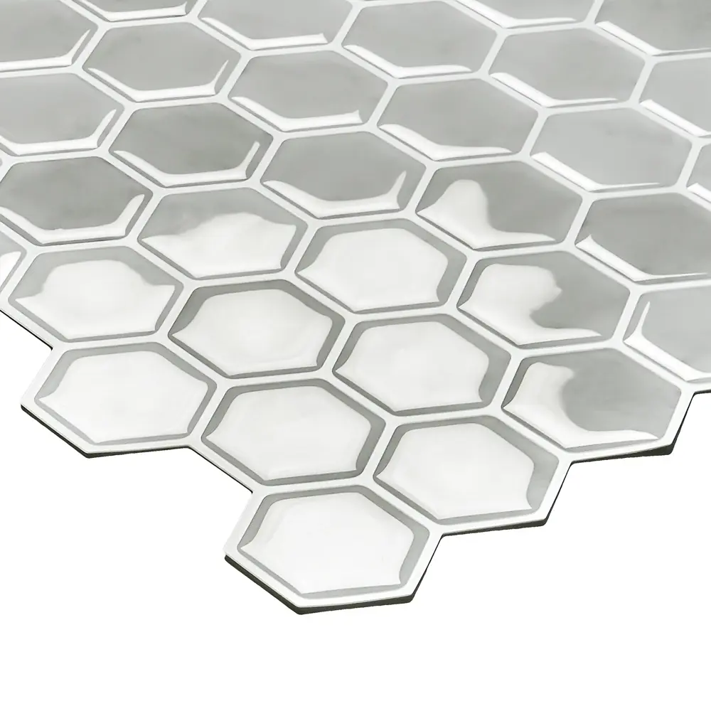 Santreyd Сотовые панели ПВХ самоклеящиеся серые 300x300 мм 89379611 STLM-1544470 - Вид №1