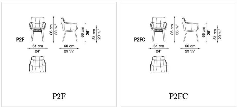 B&B Italia Кожаное кресло с подлокотниками Husk sun-id-1490117 - Вид №3