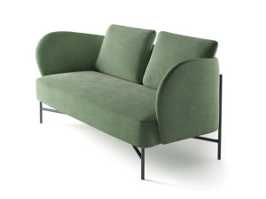 2-местный кожаный диван