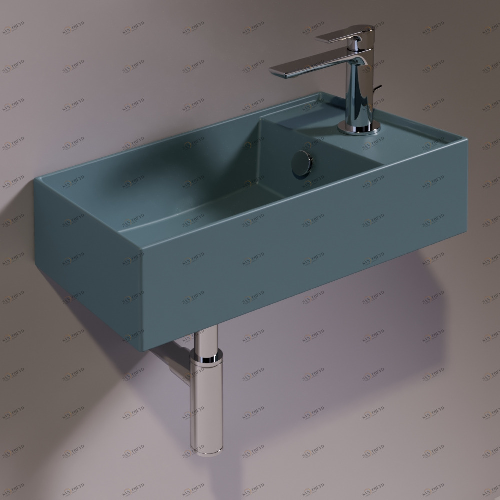 AG50NAVYMATT Подвесная раковина настенная прямоугольная Simas Agile