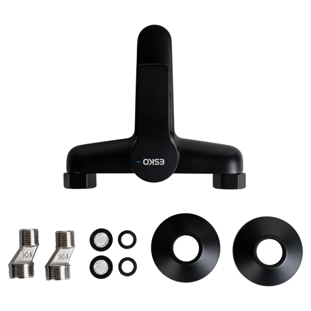 Смеситель для ванны ESKO черный матовый однорычажный 89409222 STLM-1570109 - Вид №2