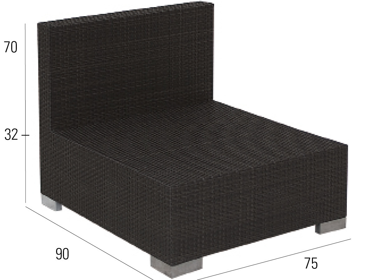 68.00.0988 Комплект для гостиной Bellini mocca 18 предм. - включая большую лаунж-группу и стол Mbm  - Вид №2