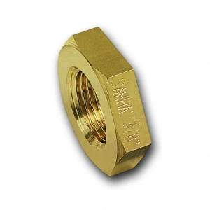 1331012 SANHA 3310 контргайка шести- гранная, латунь 1/2  SW 34 мм