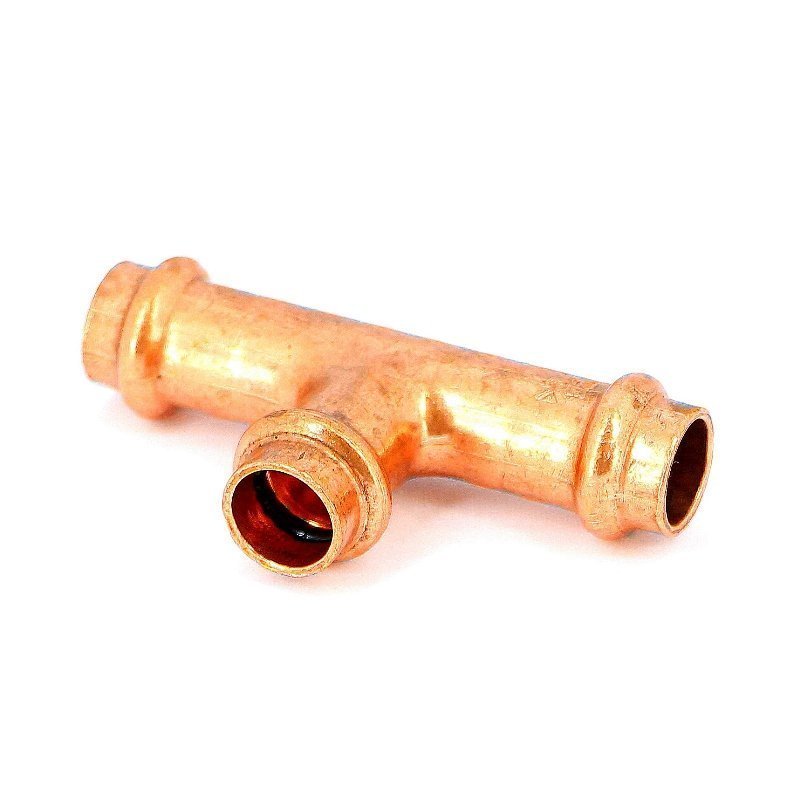 Тройник пресс 12 медный IBP P513001212012 - Вид №2