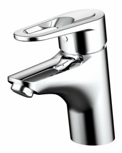 Смеситель для ванной комнаты на раковину низкий LOOP F1124182CP-RUS bravat