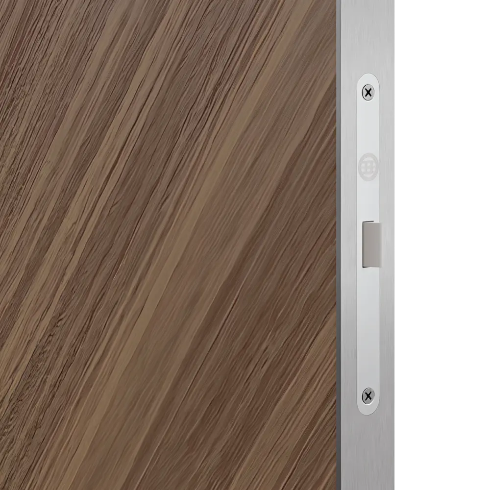 Дверь межкомнатная глухая с замком в комплекте Invisible 60x230 мм ПВХ правая цвет орех 88401451 STLM-2004707 Santreyd  - Вид №3