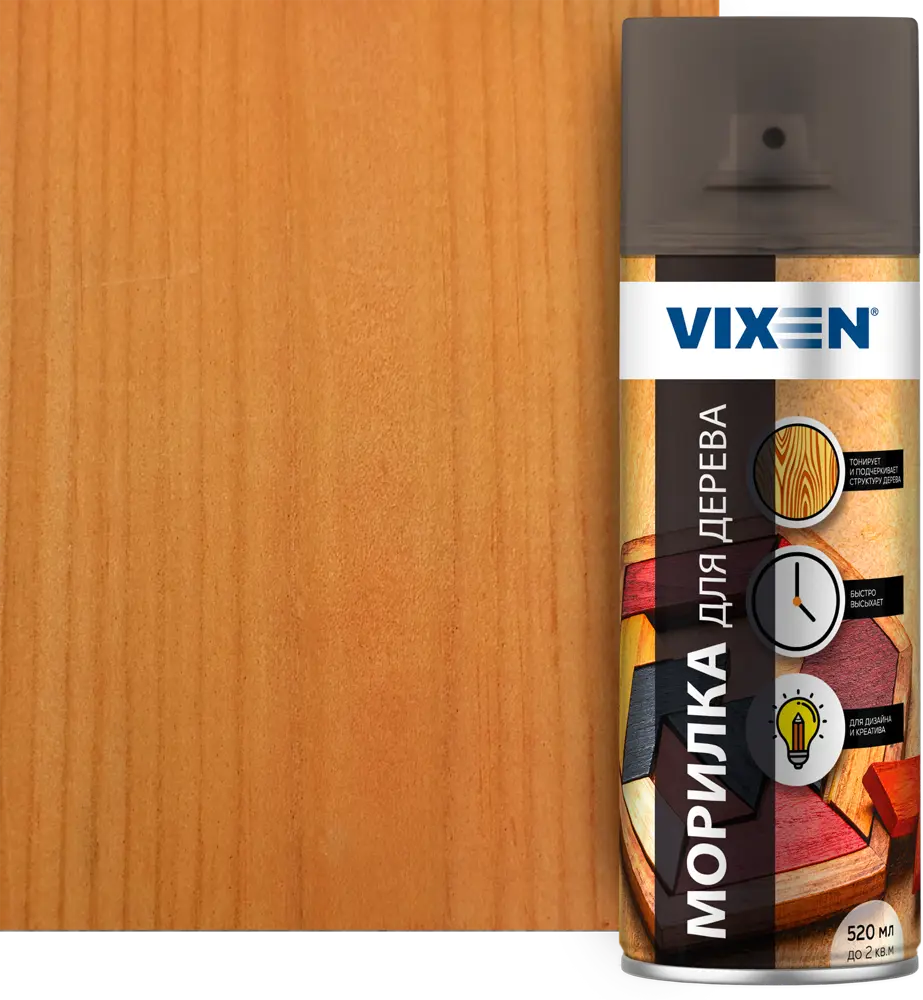 Морилка VIXEN аэрозольная для дерева с эффектом тонирования 83791807
