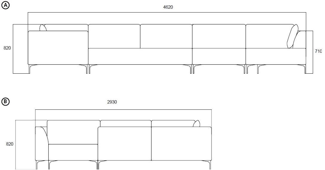 Enza Home Модульный угловой диван из ткани Mayfair sun-id-1464942 - Вид №10