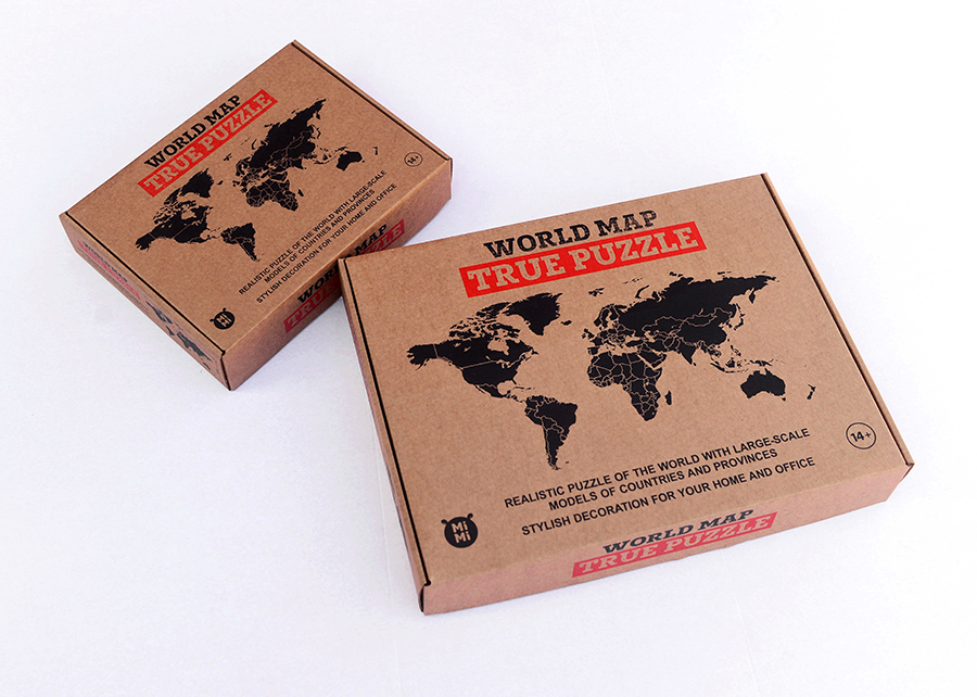 17-03 Пазл «карта мира» коричневая 150х90 см new Mimi  - Вид №8