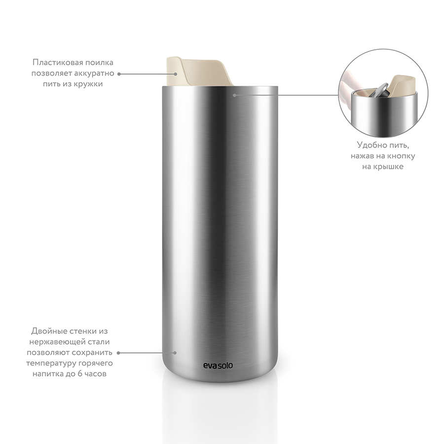 567078 Термос urban to go 350 мл бежевый Eva Solo  - Вид №3