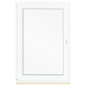 Окно ПВХ одностворчатое, 120x80 см, поворотно-откидное левое