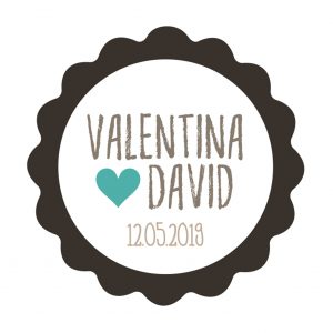 X629.07 PERS. 24 Индивидуальные стикеры черная волна зеленое сердце Dekoraniaevents Bodas