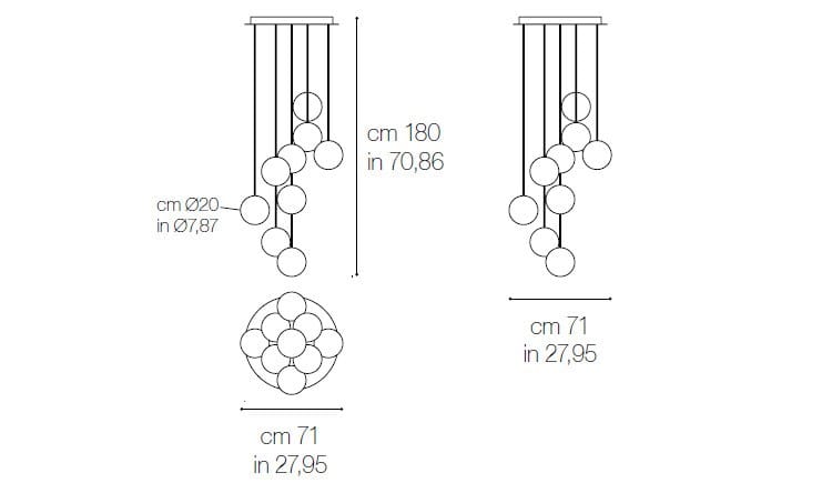 Алебастровый подвесной светильник Grilli ARCH-00127017 - Вид №3