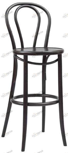 TON Высокий деревянный табурет в современном стиле со спинкой и подставкой для ног sun-id-1420867