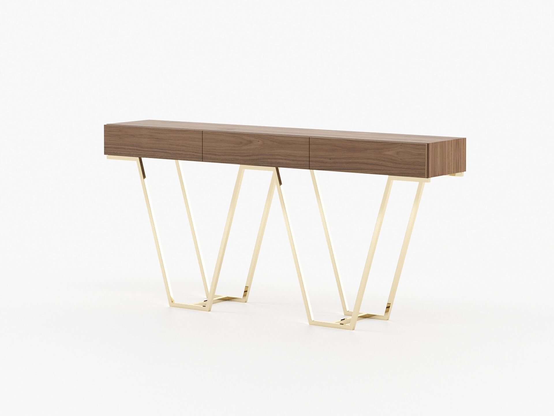 Деревянная прямоугольная консоль с ящиками Laskasas ZURIQUE ARCH-00044629 - Вид №9