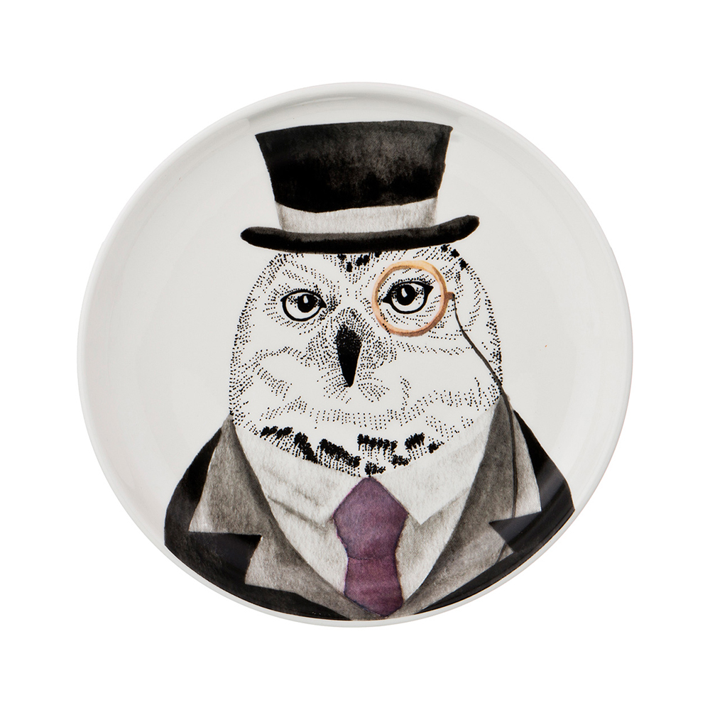 409-122 Посуда фарфоровая Тарелка закусочная "FASHION ANIMALS" 19 см Lefard 