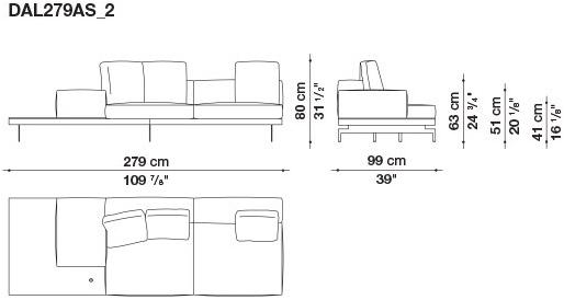B&B Italia 3-х местный тканевый диван Dock sun-id-1376507 - Вид №26