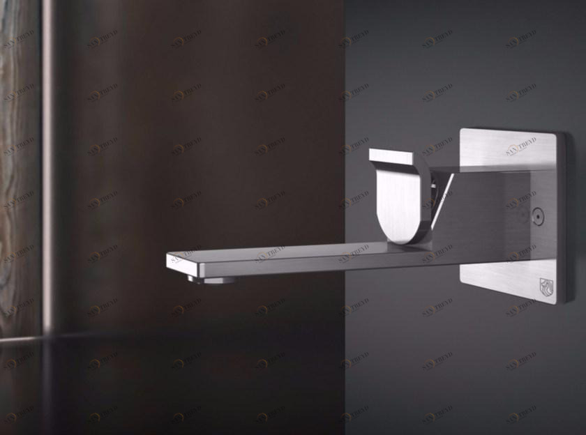 Radomonte Смеситель для мойки настенный однорычажный из нержавеющей стали Okami Okm18