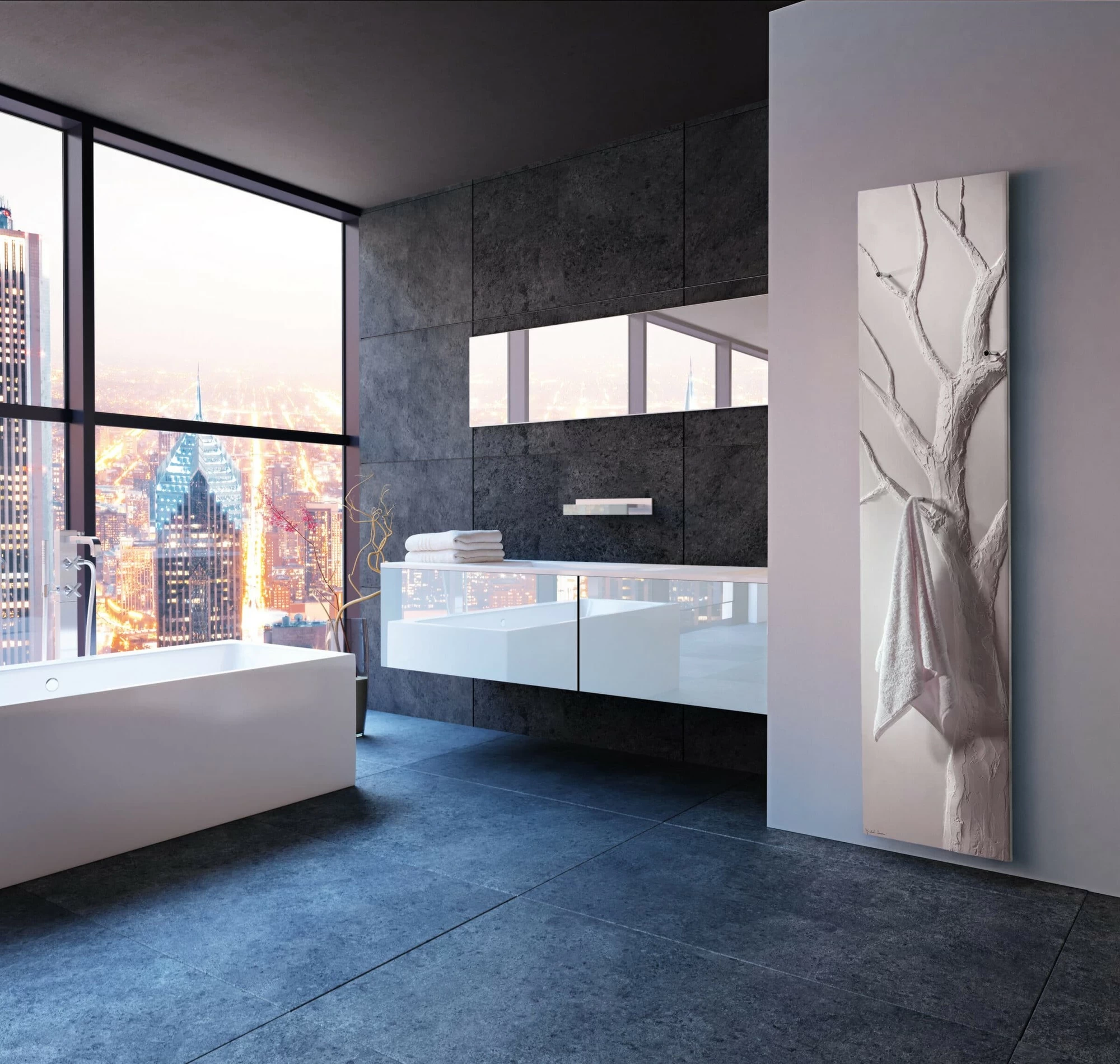 Электрический радиатор 182 x 46.5 cm Ecume bain Cinier  650 Вт sun-id-1218162 - Вид №1