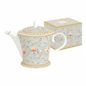 Чайник фарфоровый голубой в подарочной упаковке Majestic EASY LIFE MAJESTIC 00-3946787 Голубой