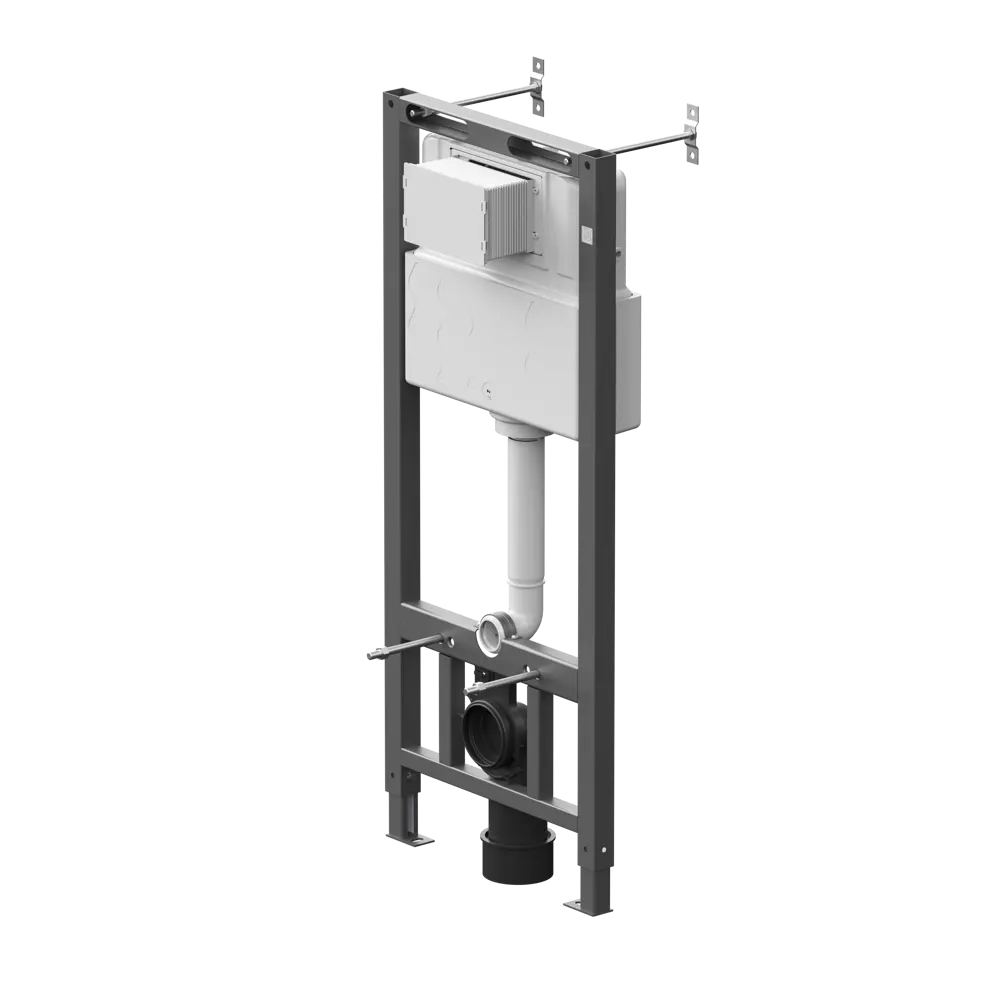 Комплект инсталляции AM.PM Tech с унитазом тип ободка закрытый Rosa Рио клавиша AM.PM Tech белая STLM-2087609 - Вид №1