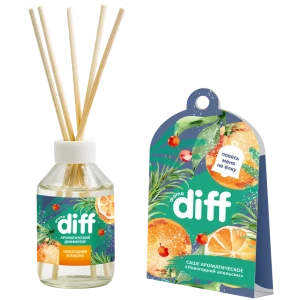 Ароматический диффузор Aromadiff Новогодний апельсин, 50 мл, саше 10 г 82746305 STLM-2081291