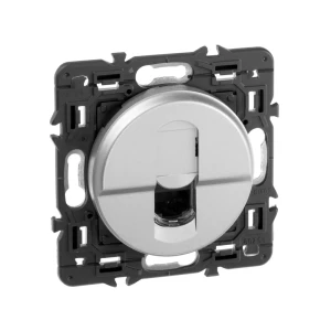 Розетка компьютерная встраиваемая Legrand Celiane RJ45, UTP cat 6, цвет титан 82126535 STLM-2064260