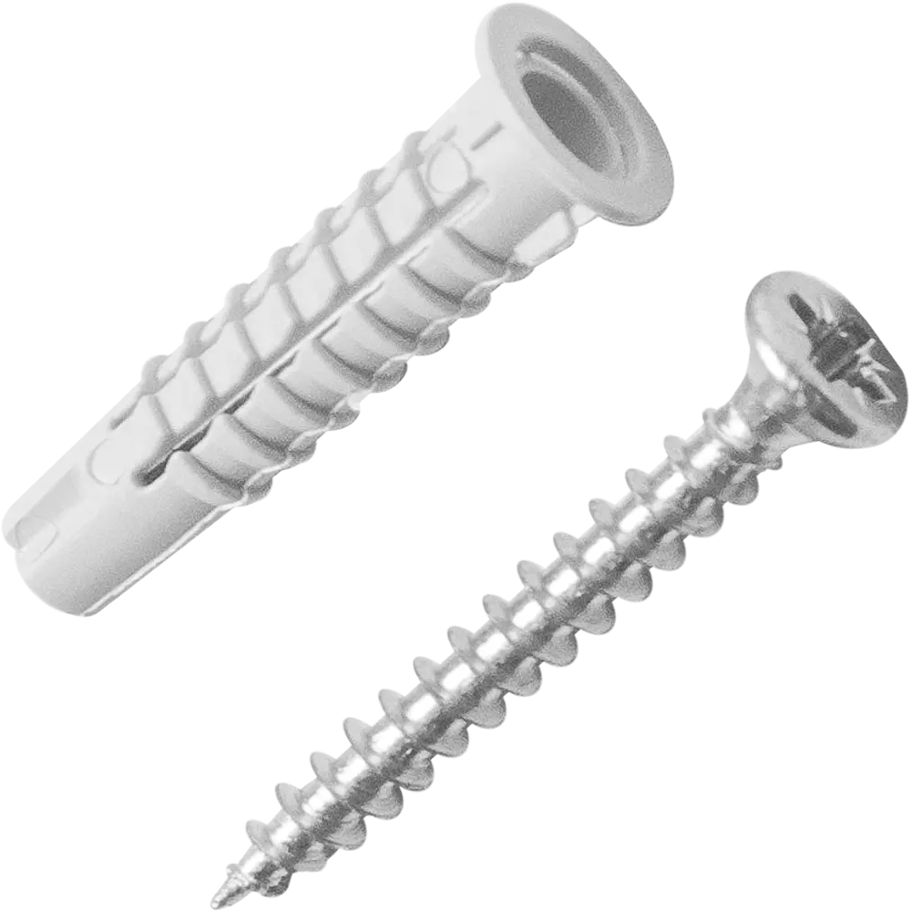 Дюбель потайной STANDERS с шурупами 5х25 мм для надежного крепления (50 шт) 83387786 STLM-0040727