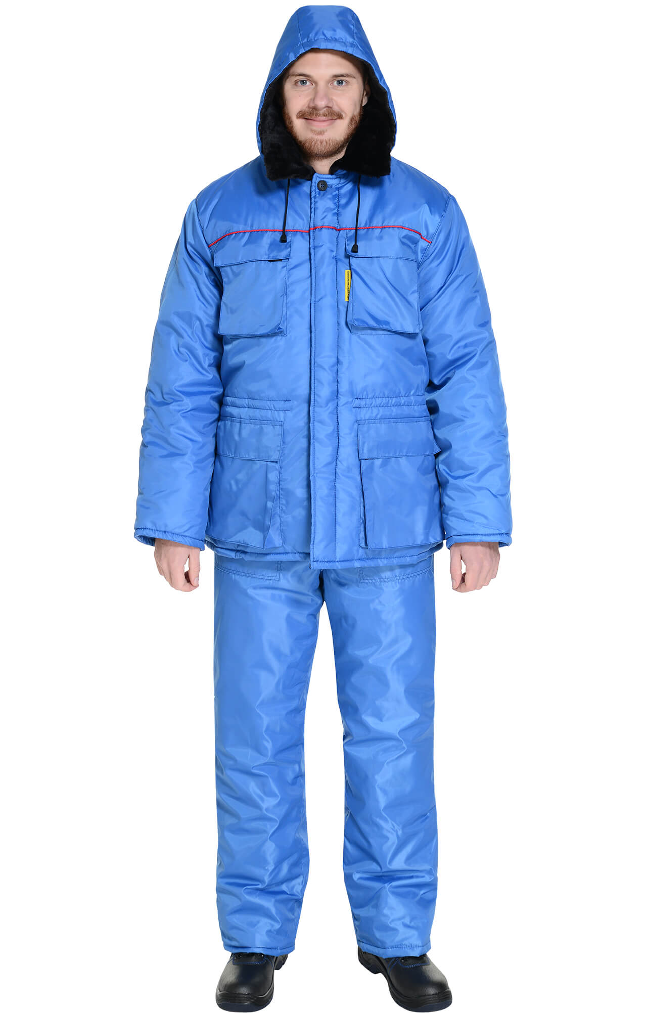 63745 Костюм "Эксперт-К" зимний ткань "Оксфорд" василек  Зимняя спецодежда  размер 52-54/182-188  - Вид №14