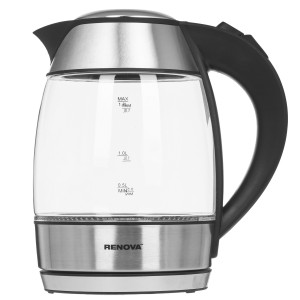 9207214 Электрочайник Renova KT17G-06B серебристый