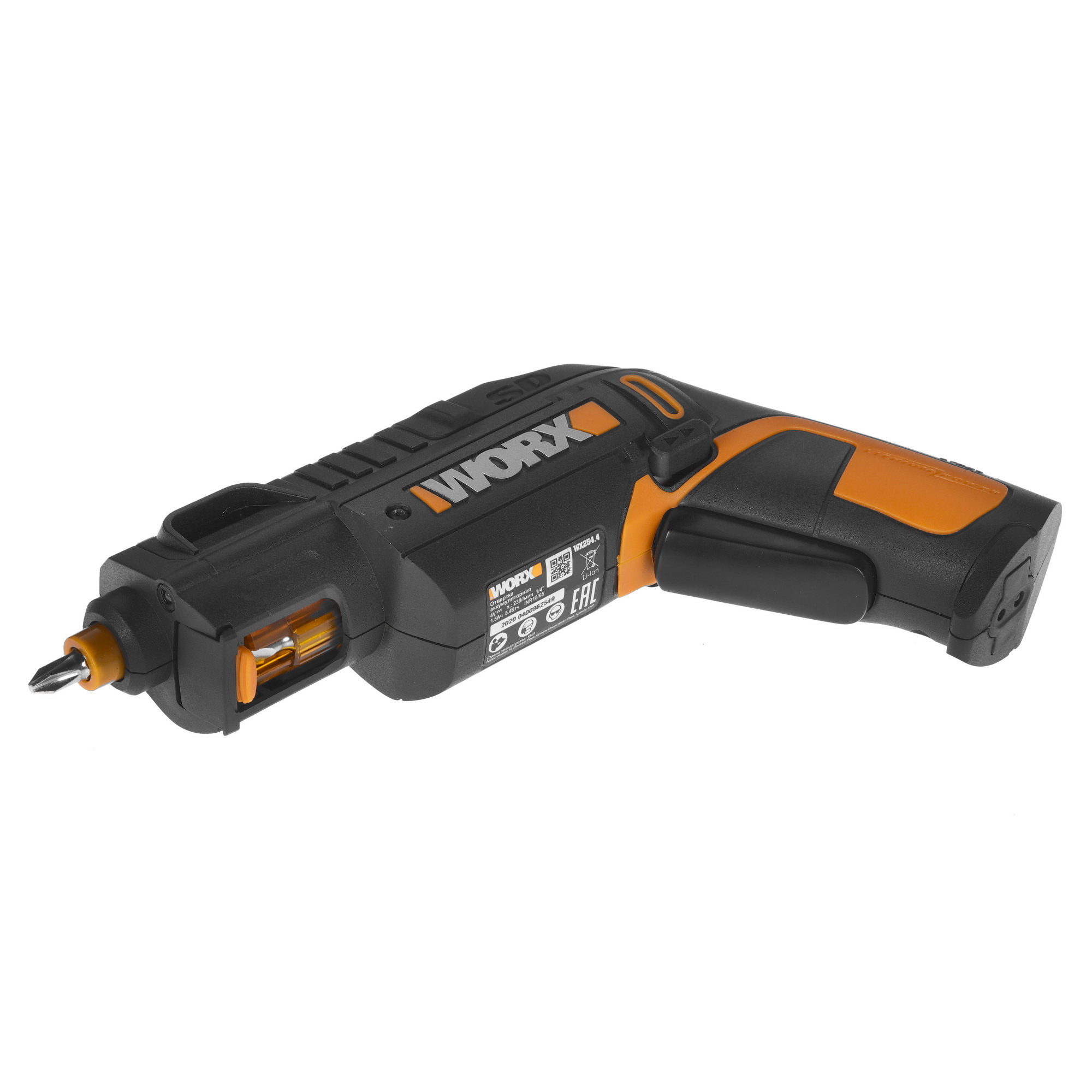 Аккумуляторная отвертка Worx SD Slide Driver WX254.4 4791673 STDN-0015503 - Вид №5