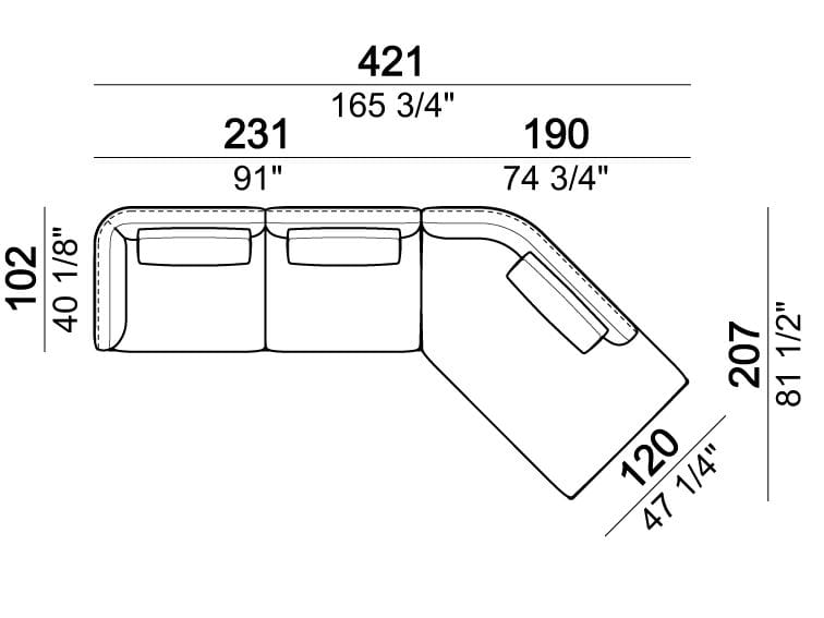 Модульный диван Arketipo SELF CONTROL ARCH-00067338 - Вид №3