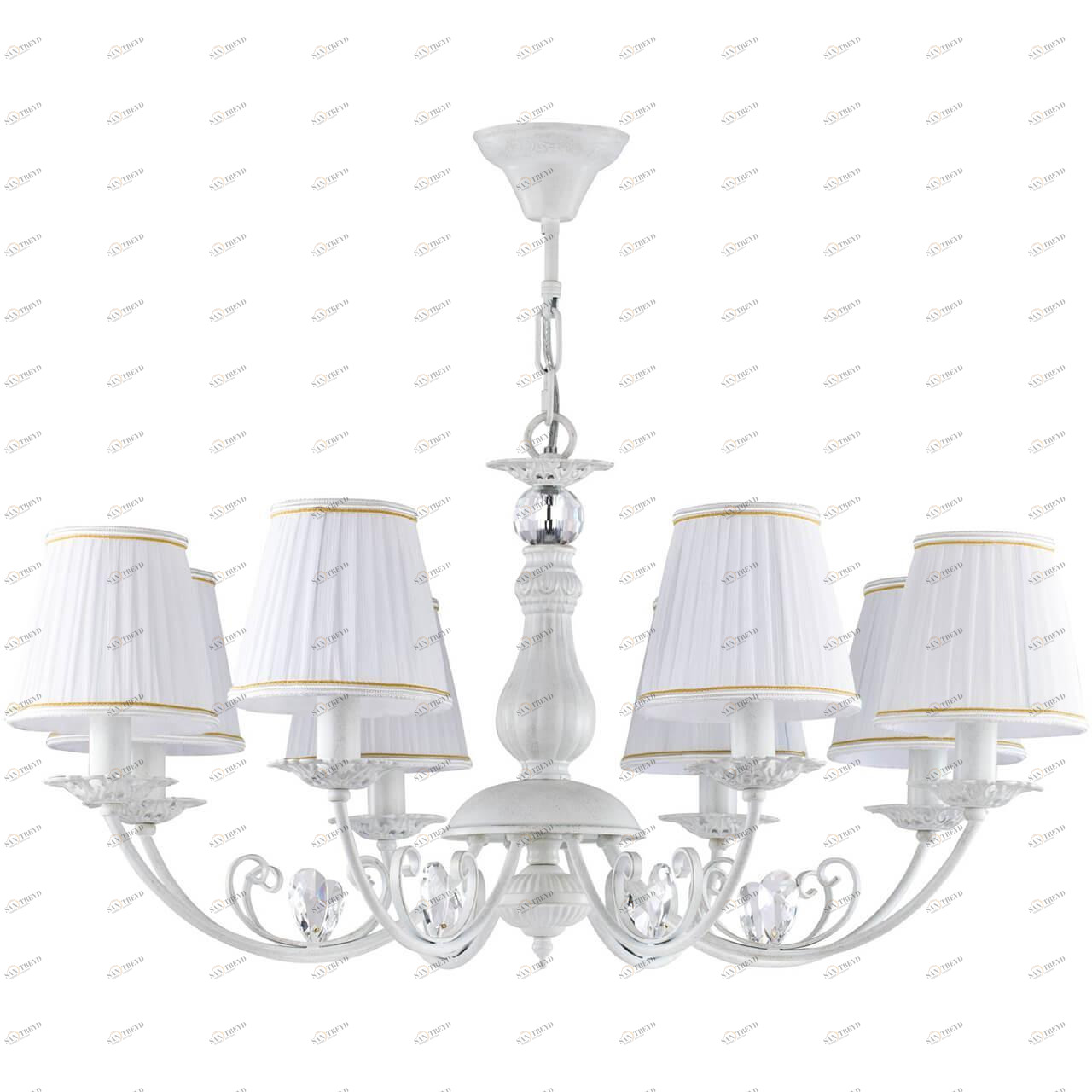 Подвесная люстра Freya Bianchi FR2307-PL-08-WG FREYA ДИЗАЙНЕРСКИЕ, BIANCHI 186104 Белый 