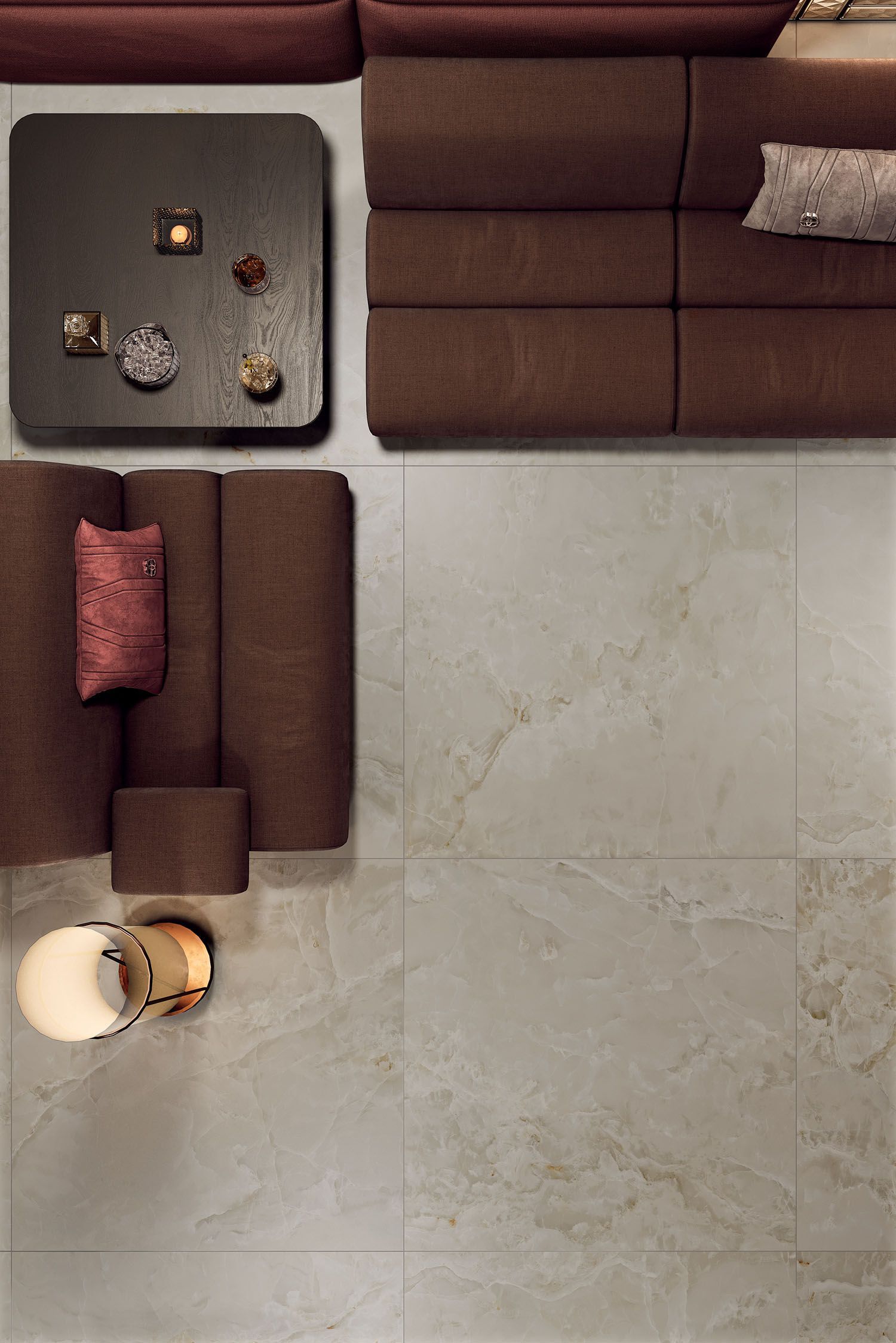 Керамогранит / напольное покрытие из ламинированного керамогранита с мраморным эффектом COTTO D'ESTE Starlight ARCH-00055203 - Вид №6