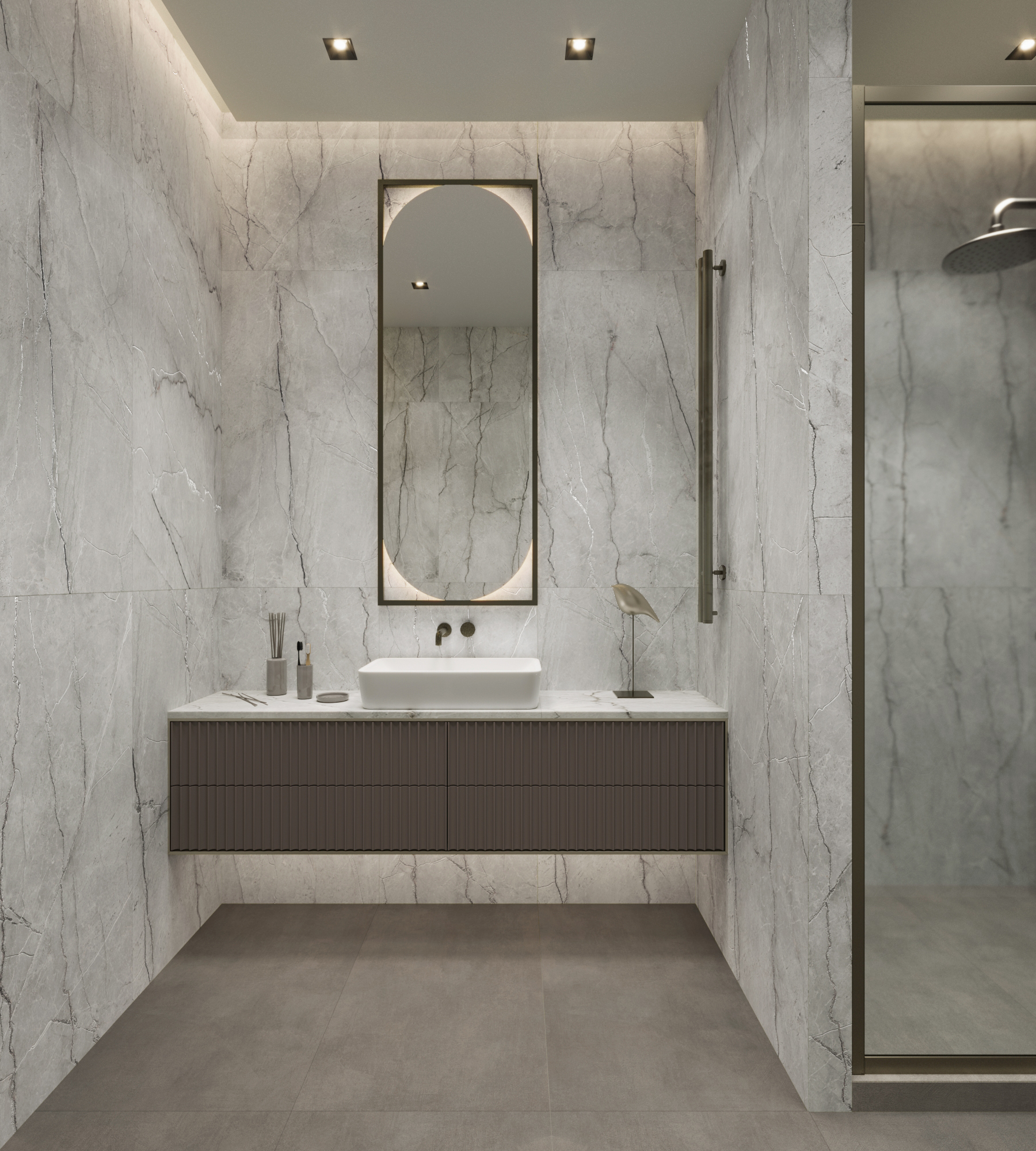 CONDOR LIGHT GREY — Элегантность природного камня CR4013-A Arcadia Ceramica