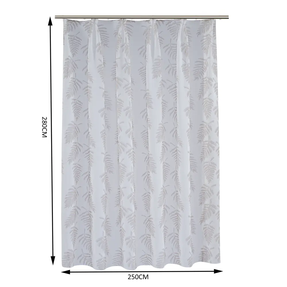 Тюль на ленте Inspire Maple 250x280 см цвет бело-коричневый 83562094 STLM-2081678  - Вид №2