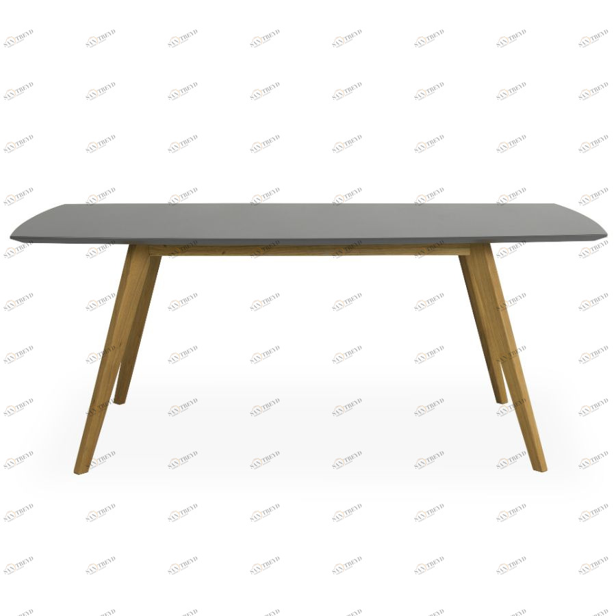 Стол обеденный, раздвижной, Tenzo Bess, 75х160/205х95 см, дуб, серый 2184014