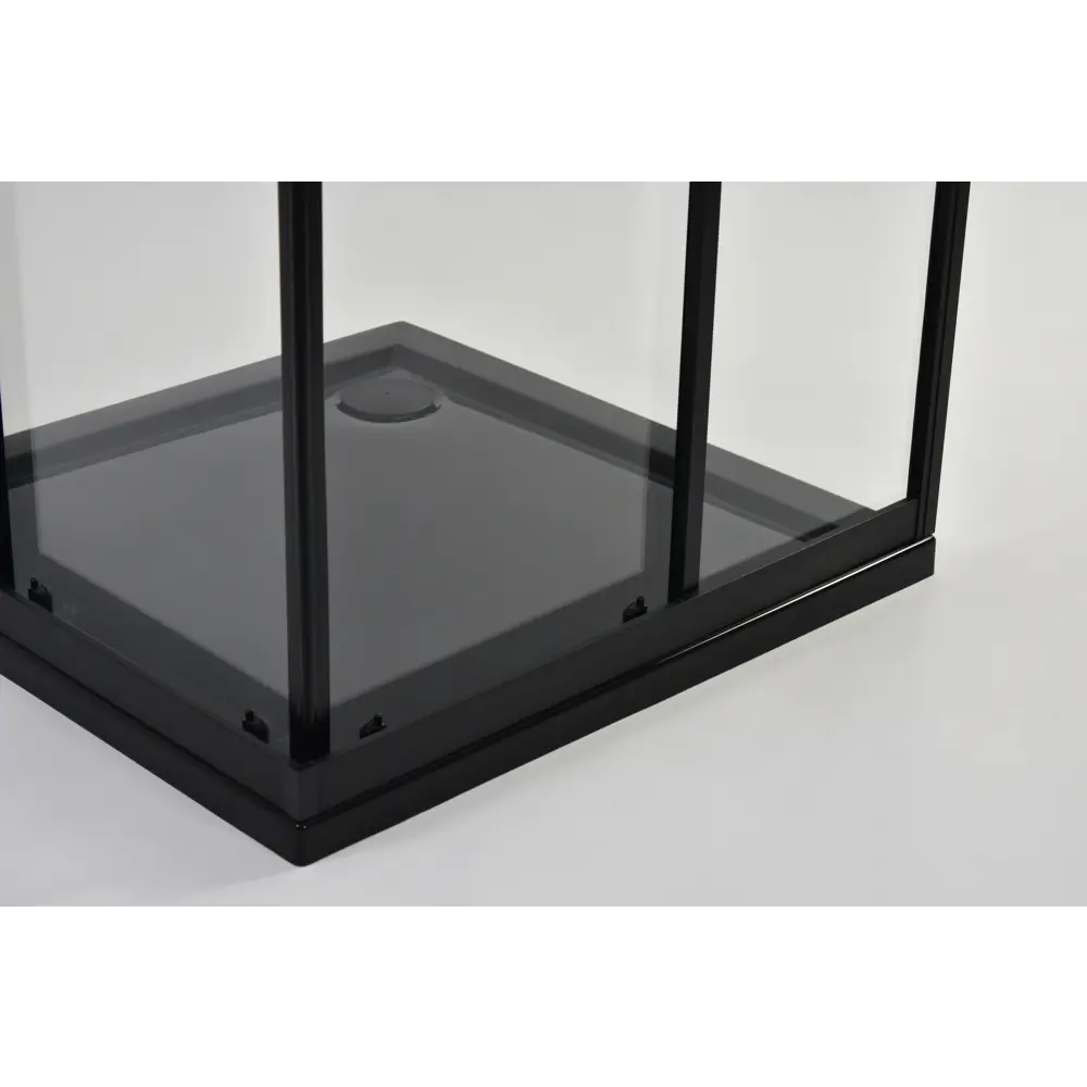 Душевая ширма Метакам Apart Black квадратная 90x90x185см цвет профиля черный раздвижная стекло 4мм прозрачное STLM-2206302 - Вид №9