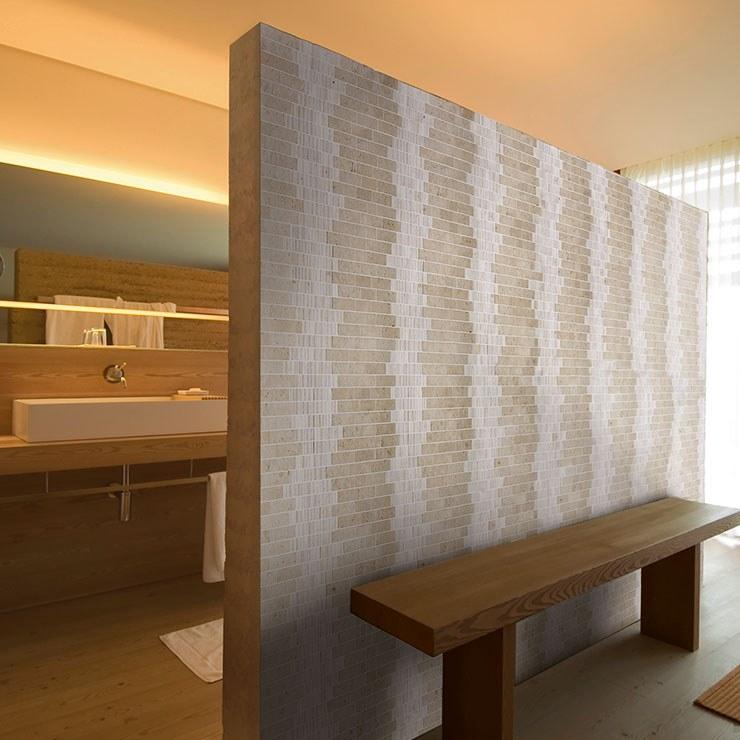 Ideamarmo Мраморная мозаика кремового цвета Shake Shk 302 - Вид №2