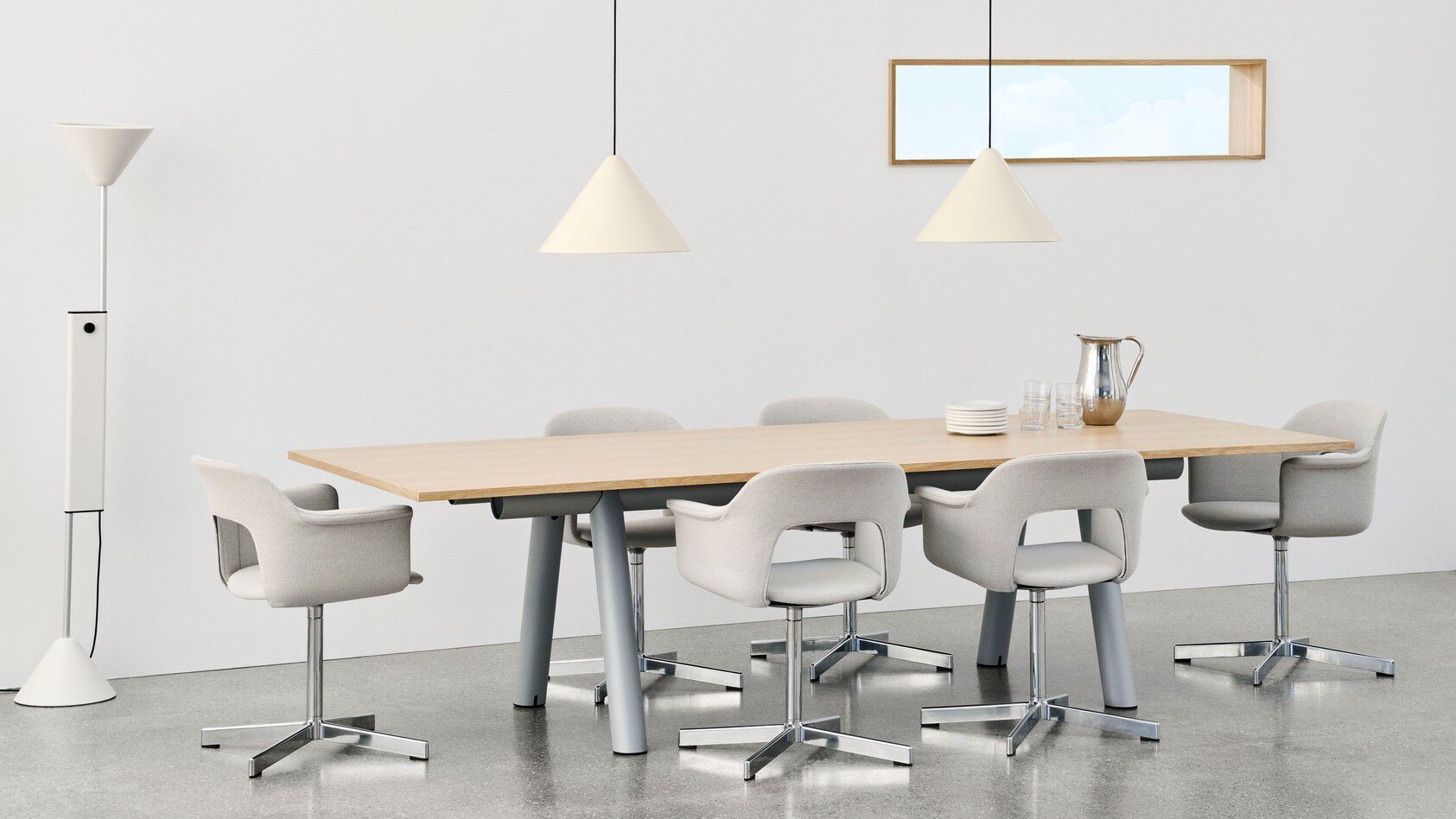 Вращающийся мягкий стул с подлокотниками Hay макет ARCH-00039533 - Вид №7