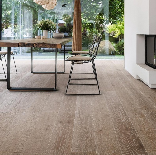 Паркетная доска Haro 4000 Series Top connect Коричневый Выбеленный 527304 Дуб Рустик с брашью (Текстурированная) 2200х180 мм 1000900642 - Вид №1