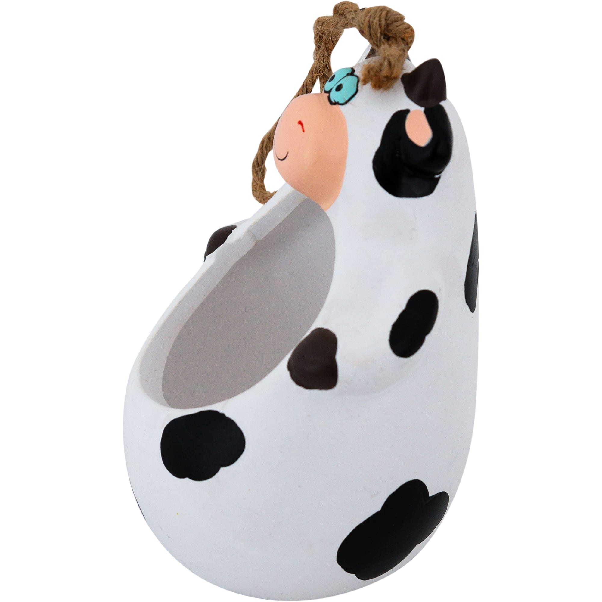 82056884 Кашпо-кактусник 10.5x10x15 см v0.15 л керамика чёрный/белый Santreyd  - Вид №1