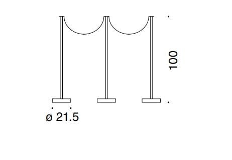 Окрашенная металлическая балясина Danese Milano Bincan ARCH-00124570 - Вид №3