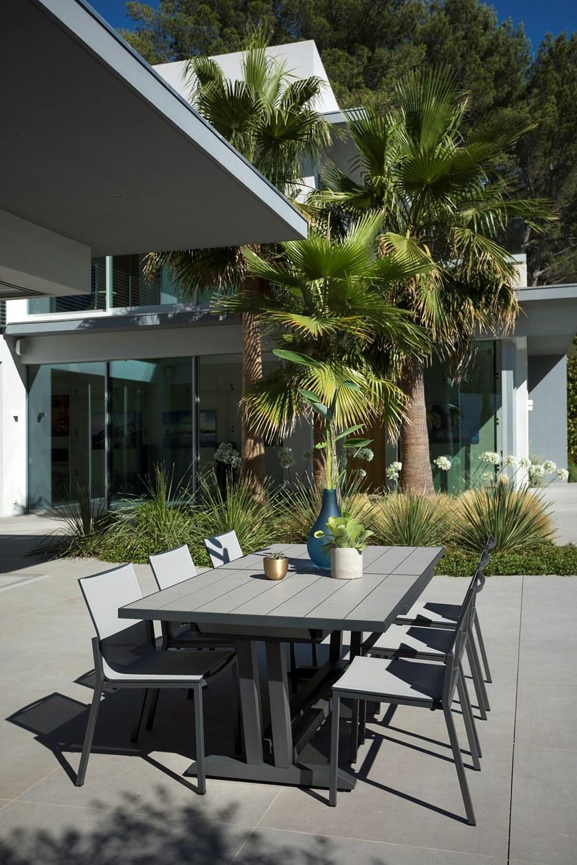 Les jardins Прямоугольный раздвижной садовый стол из hpl Amaka sun-id-1365472 - Вид №12