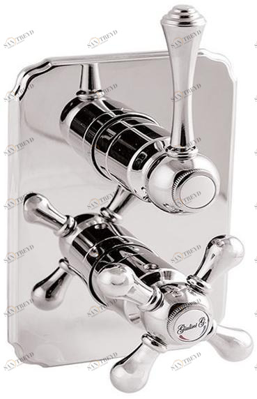 Rubinetteria Giulini Смеситель для душа с термостатом на 2 отверстия Parigi 8282ln