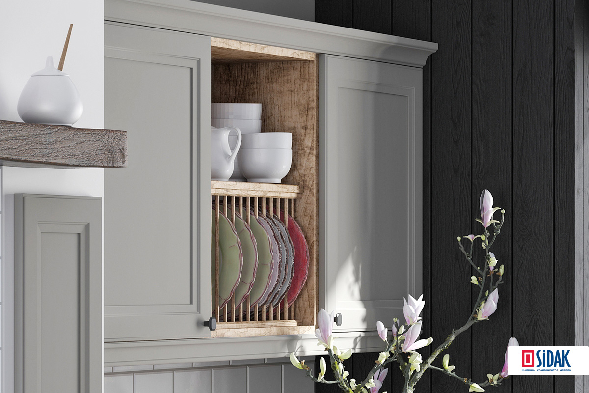 Карнизы для кухонного шкафа  «Карнизыверхние» Карниз верхний 2 SIST3507-9213 SIDAK  - Вид №1