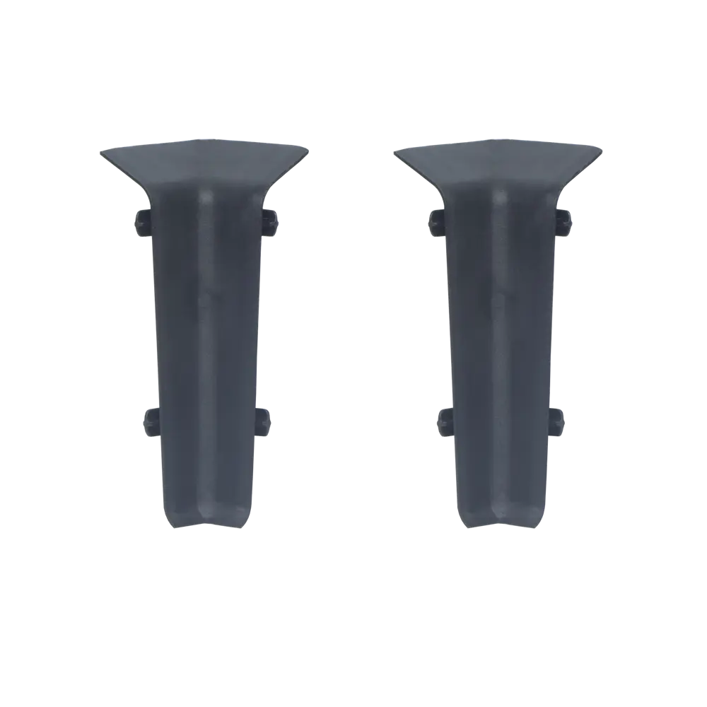 86483301 Угол внутренний ПВХ 80 мм цвет черный матовый 2 шт. STLM-0891465 Santreyd 