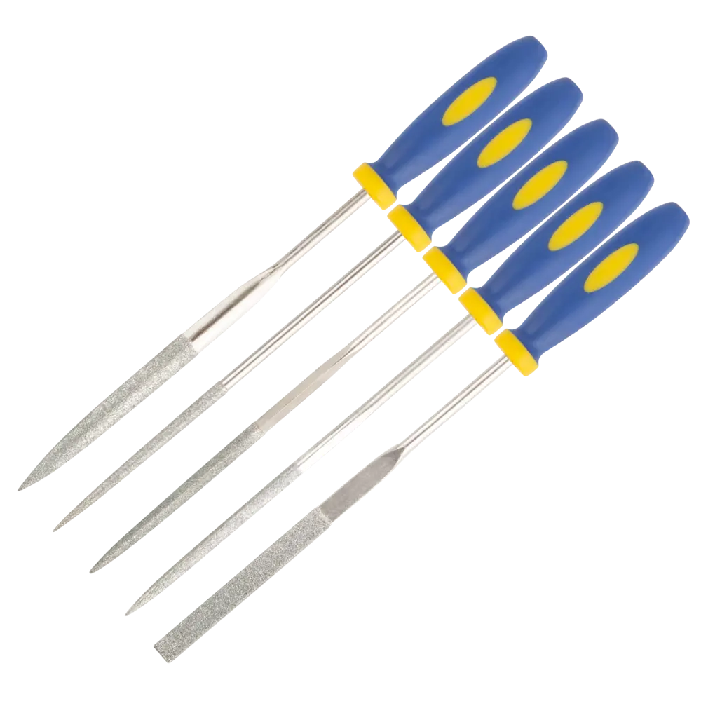 Набор алмазных надфилей Fit 3x140x50 мм, мягкая ручка, 5 шт. 82269770 STLM-2185349 