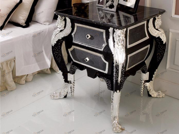 Rozzoni Прикроватная тумбочка квадратной формы с ящиками Paris sun-id-1419892