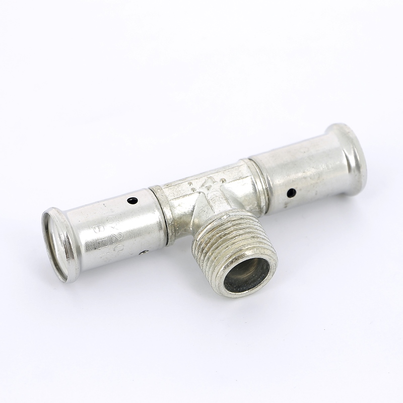 Тройник НР пресс HENCO 16x1/2"x16 14P160416